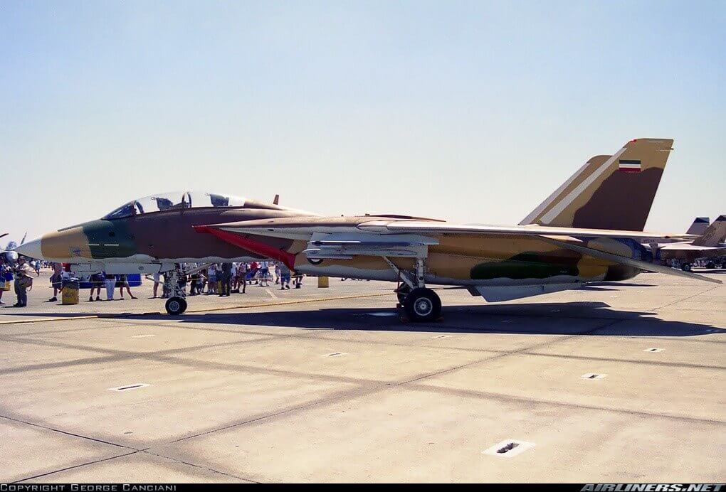 İran İmparatorluk Hava Kuvvetleri için üretilmiş 160378 numaralı 80. F-14A
Uçak İslam devrimi sonrası Birleşik Devletler Donanması envanterine girmiştir.